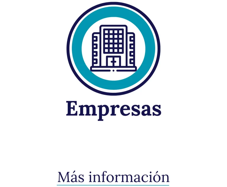 Logotipo de "Empresas" con texto que invita a obtener más información que busca préstamos